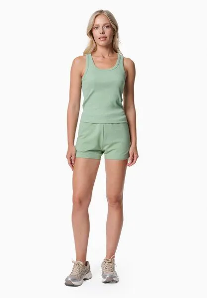 ORGANICATION ORGANICATION SOFFIA | Rib Top aus Bio-Baumwolle, Mineral green, – Produktbild 2 von 4