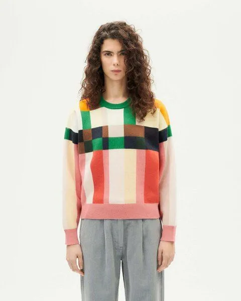 thinking mu thinking mu warmer Wollpullover mit grafischem Muster – Produktbild 2 von 4