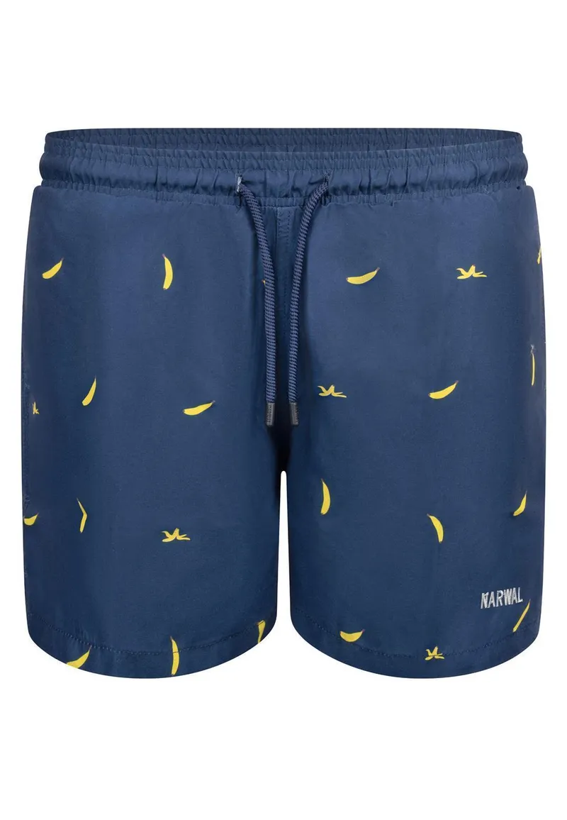 Narwal Narwal Nachhaltige Badehose mit Print, Banana blue, – Produktbild 1 von 1