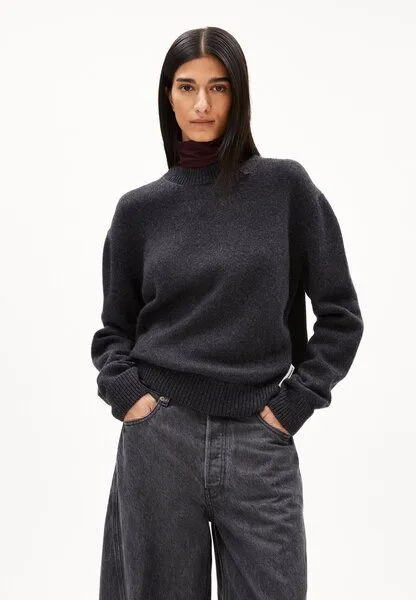 ARMEDANGELS ARMEDANGELS BALBAA Damen Pullover aus Bio-Woll Mix, Steel melange, – Produktbild 1 von 4