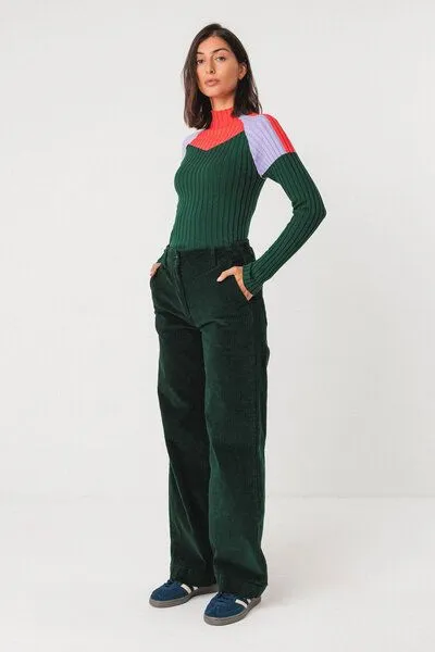 SKFK SKFK Cord-Hose LEARTZA, Dark green, – Produktbild 2 von 4