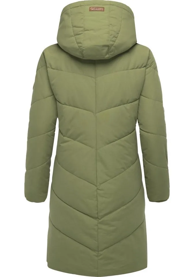 ragwear ragwear Wintermantel Rebelka wasserdichter Winterparka mit abnehmbarer Kapuze, Grün, – Produktbild 4 von 5
