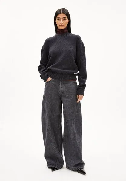 ARMEDANGELS ARMEDANGELS BALBAA Damen Pullover aus Bio-Woll Mix, Steel melange, – Produktbild 4 von 4