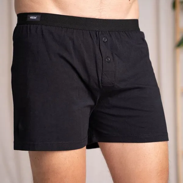 Vresh Clothing Vresh Clothing Levi - Boxershorts aus Biobaumwolle, Schwarz, – Produktbild 4 von 4