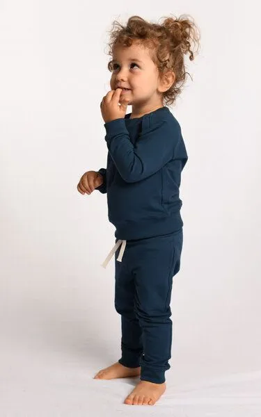 M23 M23 Kinder Jogginghose aus Biobaumwolle, Modell "Luke", Salbei, – Produktbild 3 von 3