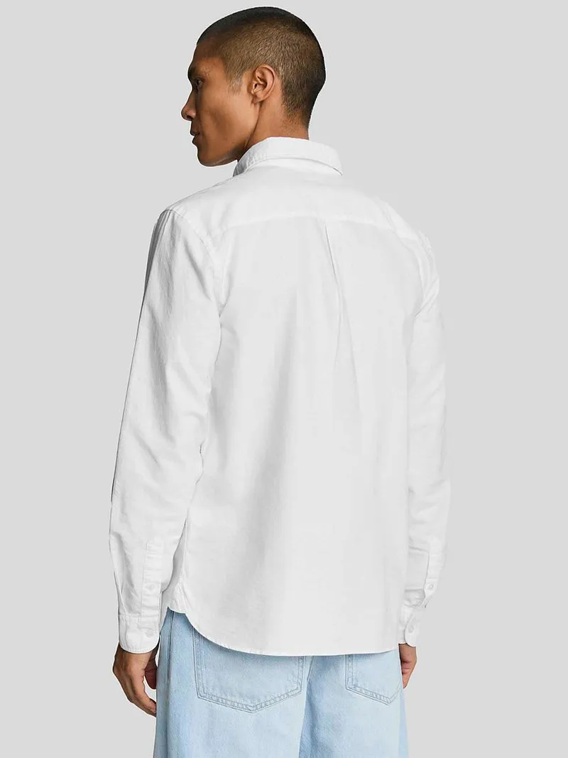 Lyle and Scott Lyle & Scott Shirt Plain Oxford White - Größe L, Weiß, – Produktbild 4 von 5