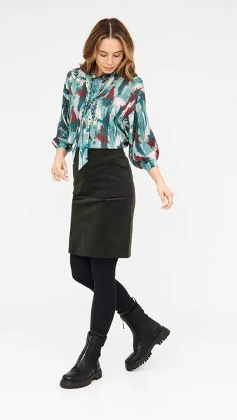 WiDDA berlin WiDDA berlin Statementbluse MAVIS aus ECOVERO, Aquarell, – Produktbild 4 von 4