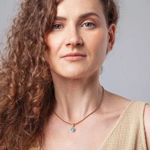 ALEXASCHA ALEXASCHA Kettenanhänger aus Glas | Mix & Match Charms, Malachitgrün, – Produktbild 2 von 4