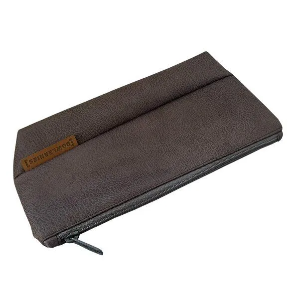 BOWLEANIES TASCHEN BOWLEANIES TASCHEN Kulturbeutel aus Lederfaserstoff, Grau, – Produktbild 3 von 3