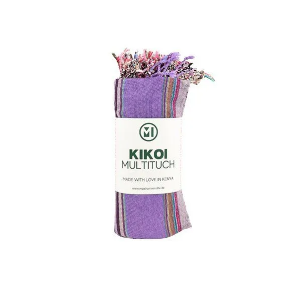 Maishameanslife Maishameanslife Kikoi Multituch Kenia - Baumwolle, Multi-lila, – Produktbild 1 von 2