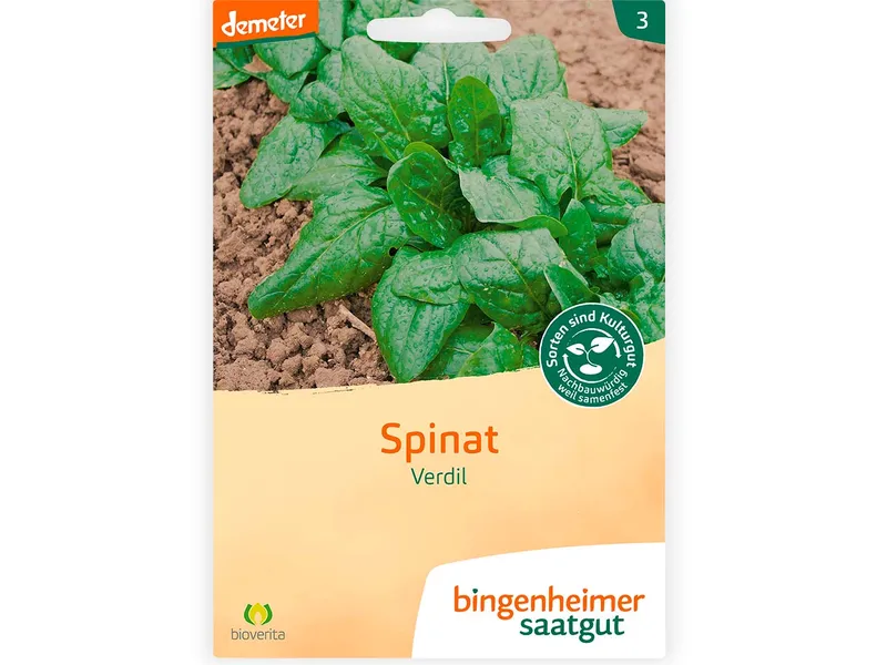 Bingenheimer Saatgut Spinat Verdil – Produktbild 1 von 2