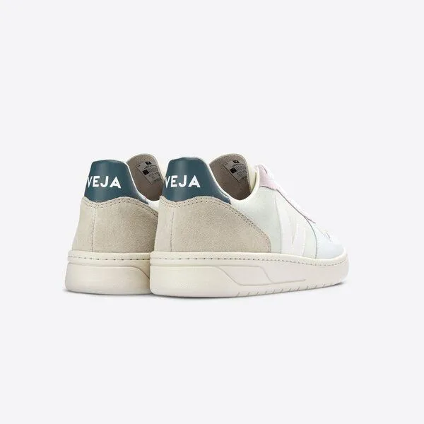Veja Veja Sneaker Damen - V-10 Suede, Mehrfarbig (jade white multico), – Produktbild 4 von 4