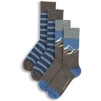 Living Crafts LIVING CRAFTS - Unisex Socken, 2er-Pack - Braun (98% Bio-Baumwolle; 2% Elasthan), Nachhaltige Mode, Bio Bekleidung, Braun, – Produktbild 2 von 2
