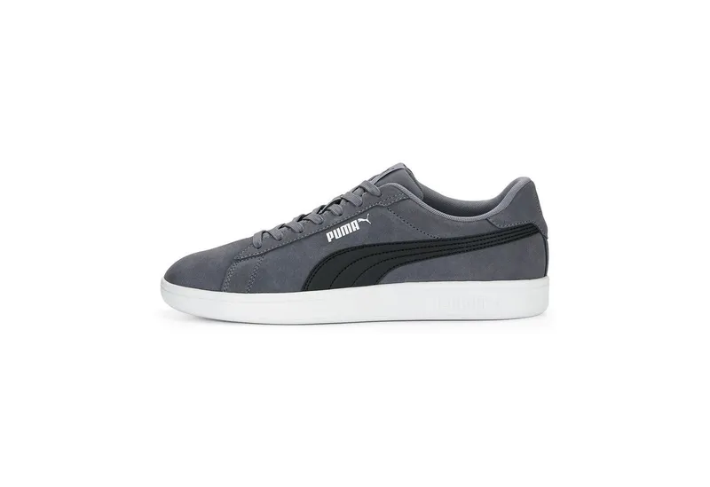 Puma Puma SMASH 3.0 Sneaker klassische Tennissport-Silhouette, gepufferter Schuhkragen, Grau, – Produktbild 2 von 5