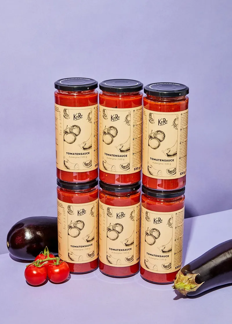 KoRo Tomatensoße mit Aubergine 6 x 530 g – Produktbild 1 von 5