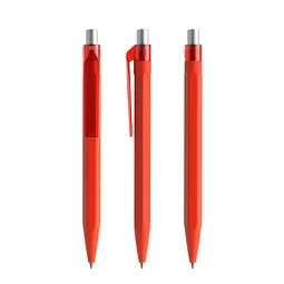 prodir prodir QS50 Soft Touch PRT Push Kugelschreiber, Red-Silver satin finish – Produktbild 1 von 1
