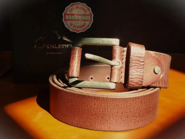 Alpenleder Gürtel ALPENLEDER, Ebenholz, – Produktbild 5 von 5