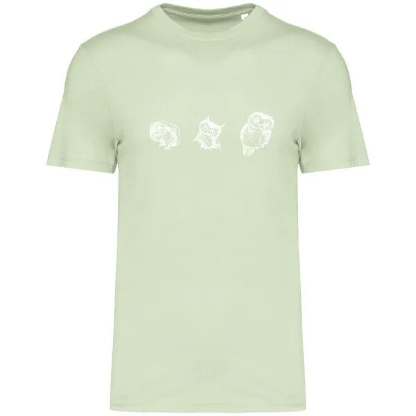 Greenspired Greenspired Basic Bio T-Shirt Three Owls 155g/m² XXS - 4 XL", Celadongrün, – Produktbild 1 von 1
