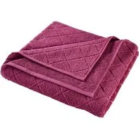 HANS NATUR Handtuch Bio-Baumwolle Frottee Raute fliederbeere Maße 70 x 140 cm – Produktbild 1 von 1