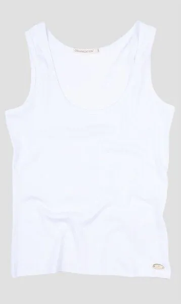 ORGANICATION ORGANICATION WOR-1524 DAMEN TOP, Weiß, – Produktbild 1 von 1