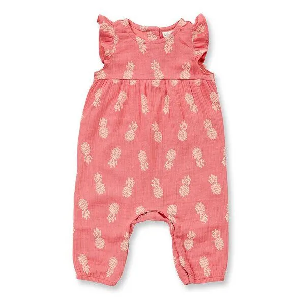 Sense Organics Sense Organics Baby Overall, Modell MARLI, Ananasdruck, – Produktbild 1 von 3