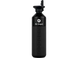 Dopper Dopper Isolierflasche "Insulated" 580 ml schwarz inkl. weißem Aufdruck mit Flip Straw – Produktbild 1 von 1