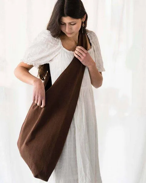 TINTOK TINTOK Tira Canvas Tasche 100 % Bio-Baumwolle GOTS-zertifiziert, Brown, – Produktbild 4 von 4