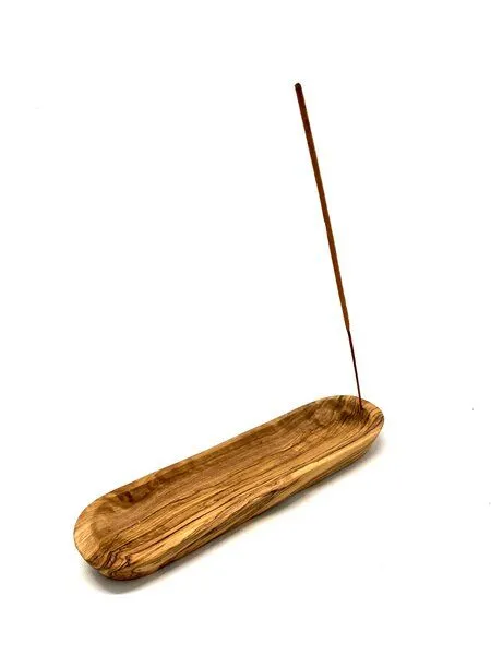 Olivenholz erleben Olivenholz erleben Räucherschale oval glatt 16cm, rustikal 16 cm oder oval 25 cm aus Olivenholz – Produktbild 5 von 6