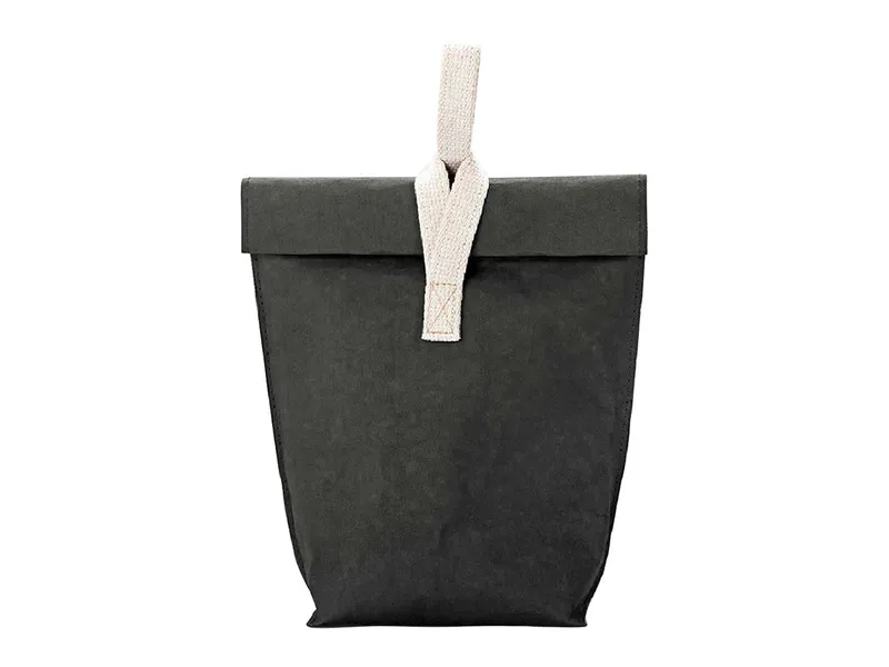 Lunchbag 'Yummy Plus' aus Papyr Gr. L, black – Produktbild 1 von 1