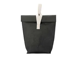 Lunchbag 'Yummy Plus' aus Papyr Gr. L, black – Produktbild 1 von 1