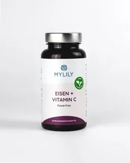 MYLILY MYLILY Powerfrau - Eisen & Vitamin C - 90 Kapseln - vegan, hochdosiert, pflanzlich – Produktbild 1 von 1