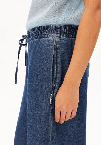 ARMEDANGELS ARMEDANGELS KELAANI DENIM Damen Stoffhose aus Bio-Baumwoll-Mix, Blue, – Produktbild 3 von 4