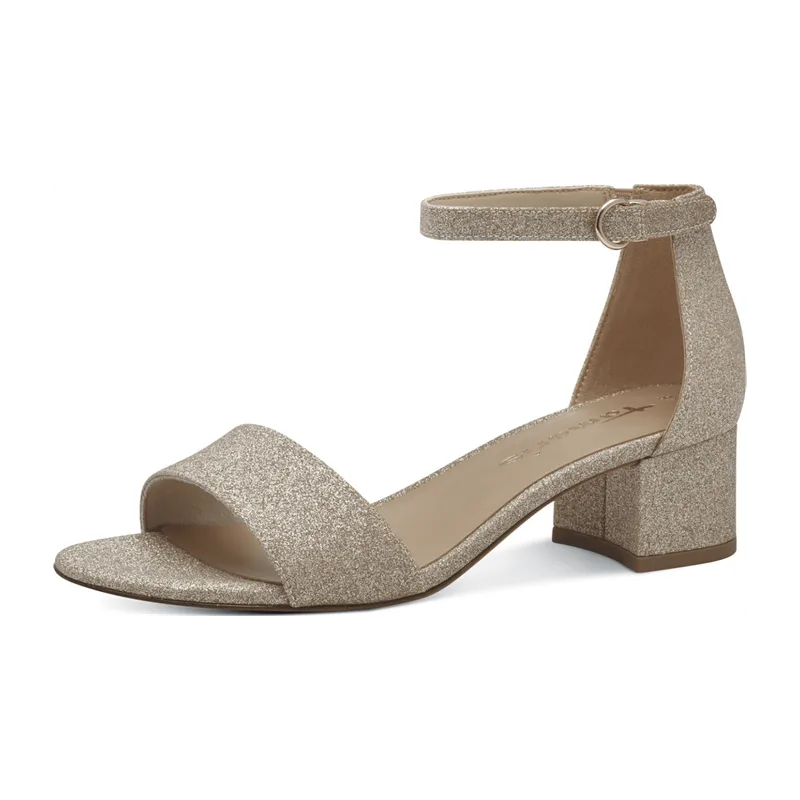 Tamaris Tamaris Da.-Sandalette für Damen, gold, Größe 38 EU, Gold, – Produktbild 1 von 3