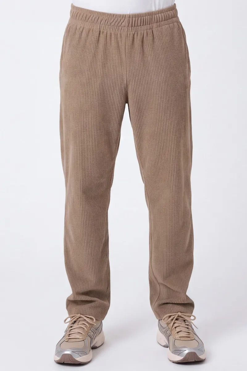 ORGANICATION ORGANICATION Herren vegan Jogginghose Aus Cord Gravel Braun, Braun, – Produktbild 2 von 2