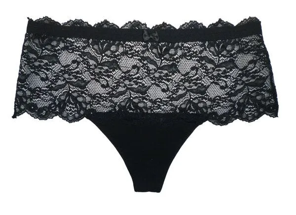 Frija Omina Frija Omina Bio Boxer-String Eve, Schwarz, – Produktbild 1 von 3
