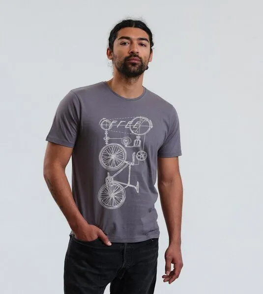 Gary Mash GARY MASH T-Shirt Freecycle#2 aus Biobaumwolle, Grau, – Produktbild 3 von 3