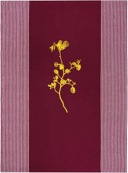 Hirschkind Hirschkind Bio & Fair-Trade-Geschirrtuch "Haselstrauch", Ruby, – Produktbild 1 von 3