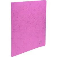 10 Exacompta Ringbücher, Colorspan-Karton, 355 g/m², DIN A4, 2 Ringe, rosa – Produktbild 1 von 1