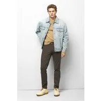 M 5 BY MEYER M 5 BY MEYER Sportliche Chino im Jersey Look, Braun (khaki), – Produktbild 2 von 5