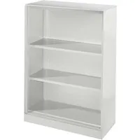 Regal "CONTACT", Höhe 131 cm  (BxT) 80 x 43,5 , silber – Produktbild 1 von 1