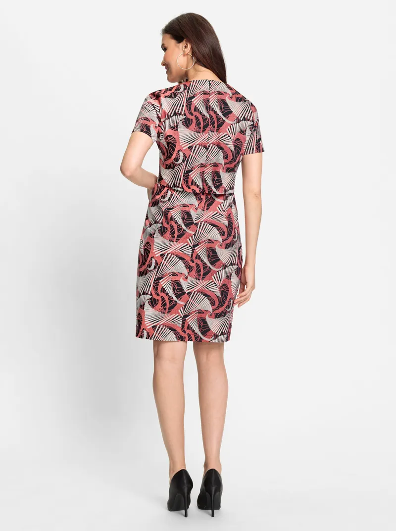 Witt Druckkleid, Schwarz-grapefruit-bedruckt, – Produktbild 1 von 2