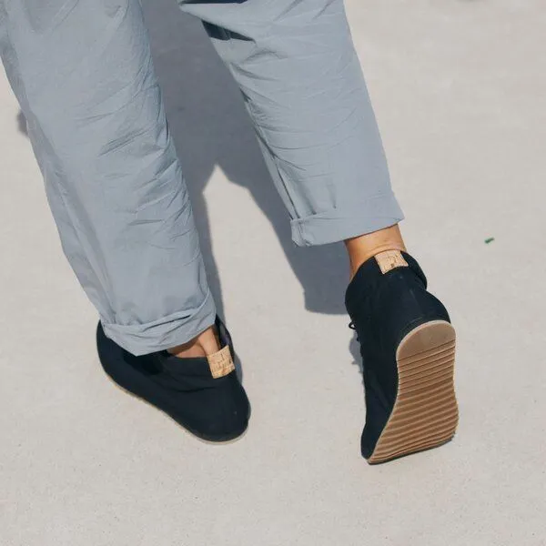SORBAS SORBAS '66 veganer Sneaker aus Bio-Baumwolle (ungefüttert), Schwarz, – Produktbild 1 von 4