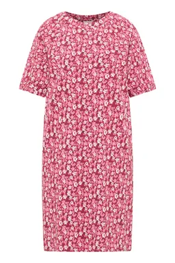 Tranquillo Jerseykleid Ninaa aus Biobaumwolle - red wildflowers / L – Produktbild 1 von 1