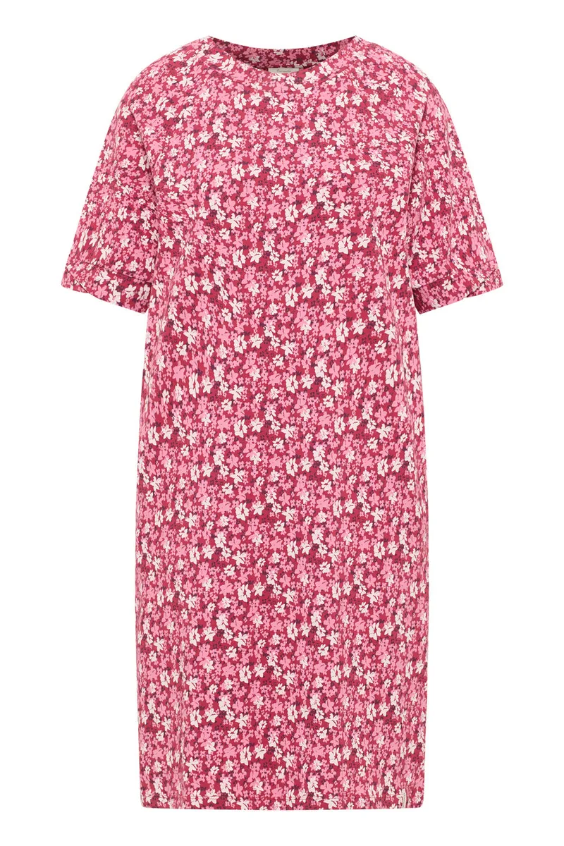 Tranquillo Tranquillo Jerseykleid Ninaa aus Biobaumwolle - red wildflowers – Produktbild 1 von 1