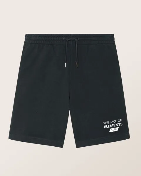 THE FACE OF ELEMENTS The Face of Elements Essential - Shorts aus 100% Bio-Baumwolle, Black (schwarz), – Produktbild 1 von 4