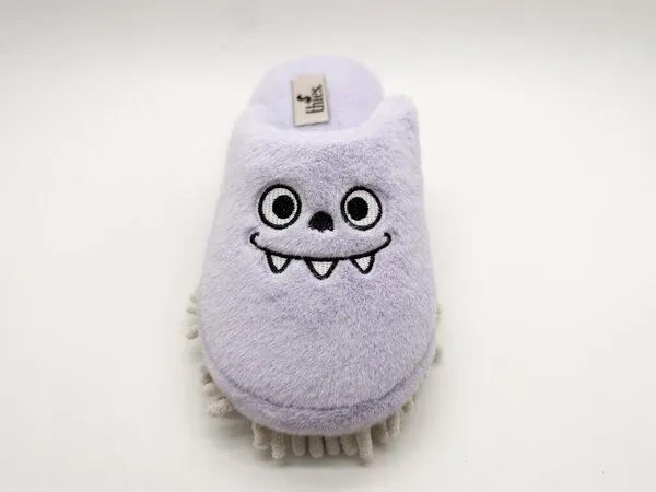 thies Veganer "thies ® Eco Monstimop Slipper" aus kuscheligem recyceltem PES, Lavender, – Produktbild 4 von 5