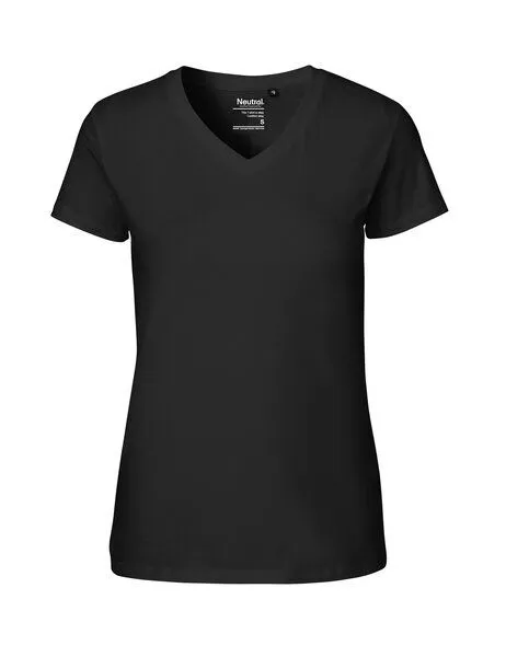 Neutral® - 3FREUNDE Neutral® - 3FREUNDE T-Shirt V-Ausschnitt Frauen, Schwarz, – Produktbild 1 von 4