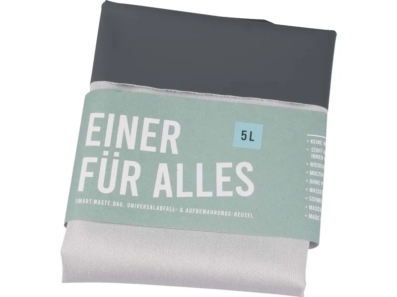 Wiederverwendbarer Müll- und Aufbewahrungsbeutel 'SmartWasteBag' 5 l – Produktbild 1 von 1