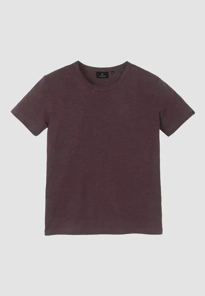 recolution Herren Slub T-Shirt aus Bio-Baumwolle - BAY - recolution, Dark grape (lila), – Produktbild 2 von 4
