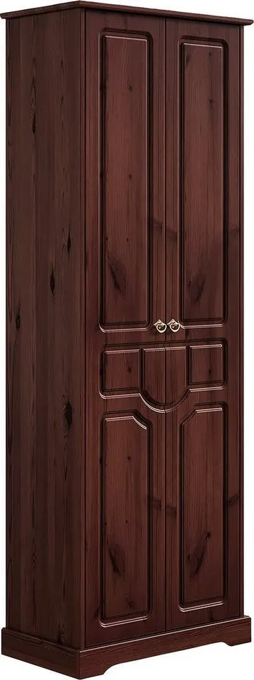 OTTO home Garderobenschrank (Made in Europe) Breite 67 cm, aus massiver Kiefer, FSC®-zertifiziert, Braun, – Produktbild 3 von 5